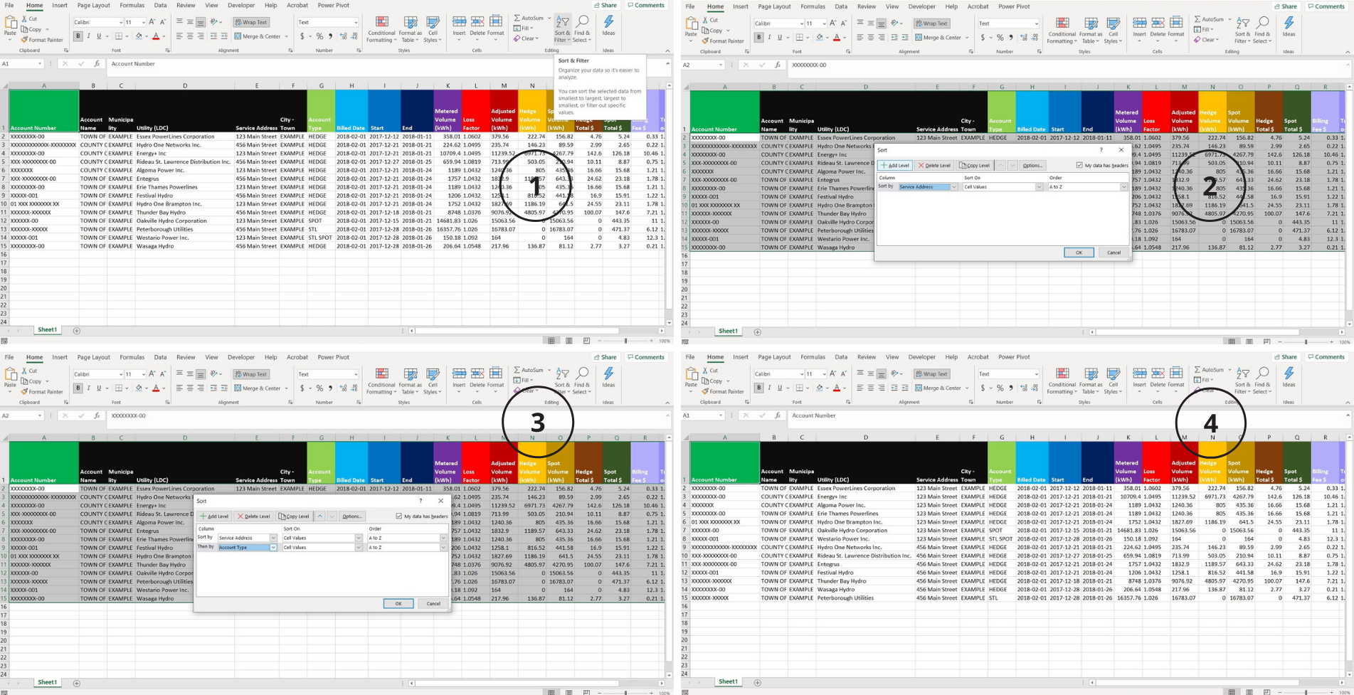 Custom Sorting Excel graphic